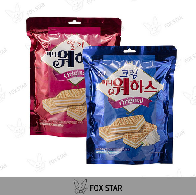 미니 웨하스 크림 150g x 3p + 딸기 150g x 3p 세트, 900g, 1세트