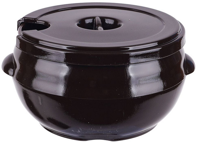 보관용기 도자기 양념통 뚜껑형 4호