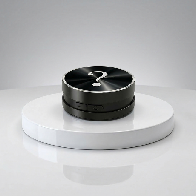 물음표 스피커 2세대 블루투스 골전도스피커 휴대용 미니 초 소형 무선 붙이는 진동 우퍼 거실 마그닷, 2. 블랙