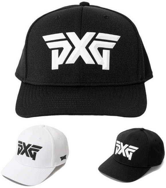 PXG 빅로고 남녀공용 골프모자, FREE, 블랙