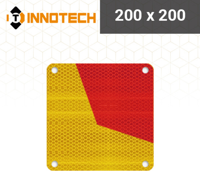 이노텍 후부반사판 후부안전판 차량용 화물차 우측 200x200, 1개