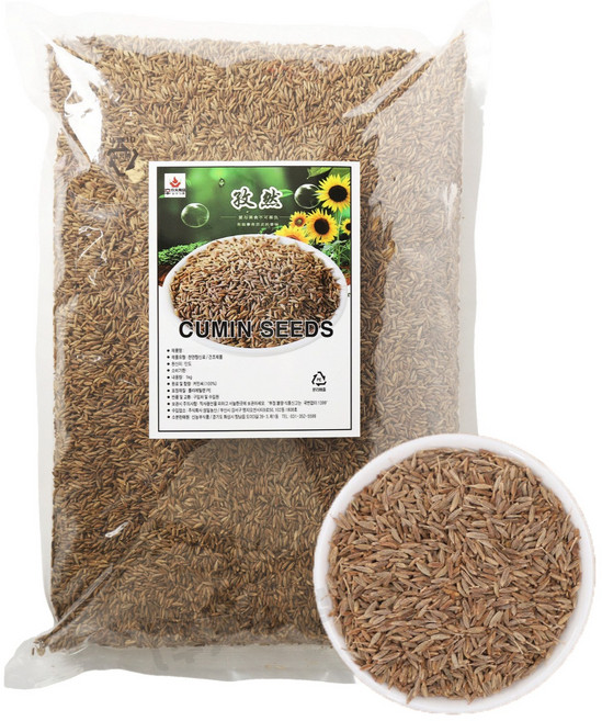 큐민씨드 향신료, 1kg, 1개