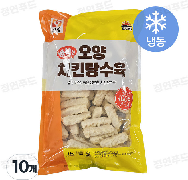 사조오양 치킨탕수육, 1kg, 10개