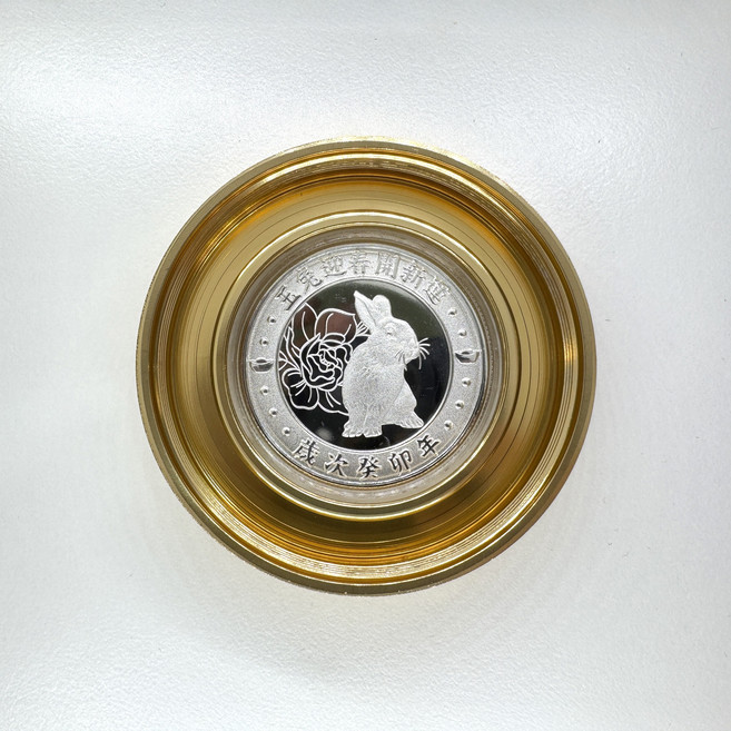 紫南宮 金幣 紀念幣 擺件, 兔, 1個