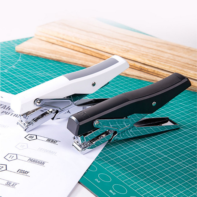 델리 플라이어 회전식 스테이플러 33호침, 그레이(E0329), 1개