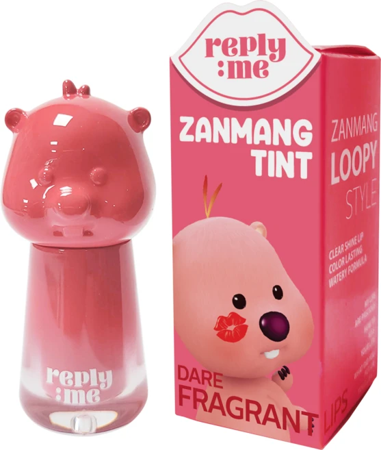 [탕후루립] 면세점입점 리플라이미 잔망루피 립틴트 립글로우 5컬러 2.8ml, 1개, 체리펀치 - 쿠팡