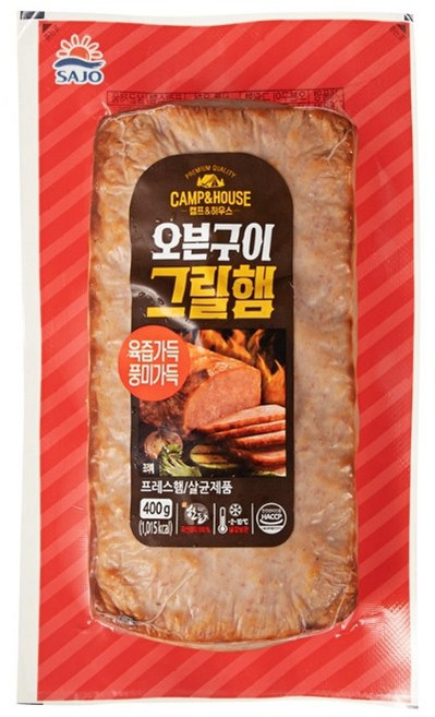 사조대림 오븐구이 그릴햄, 8개, 400g