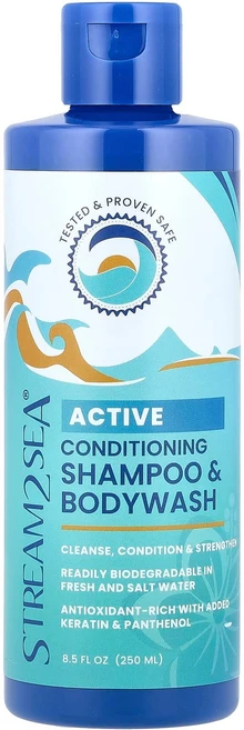 스트림2씨 액티브 컨디셔닝 샴푸 & 바디워시 250ml (8.5 fl oz) SAS-00642 - 쿠팡