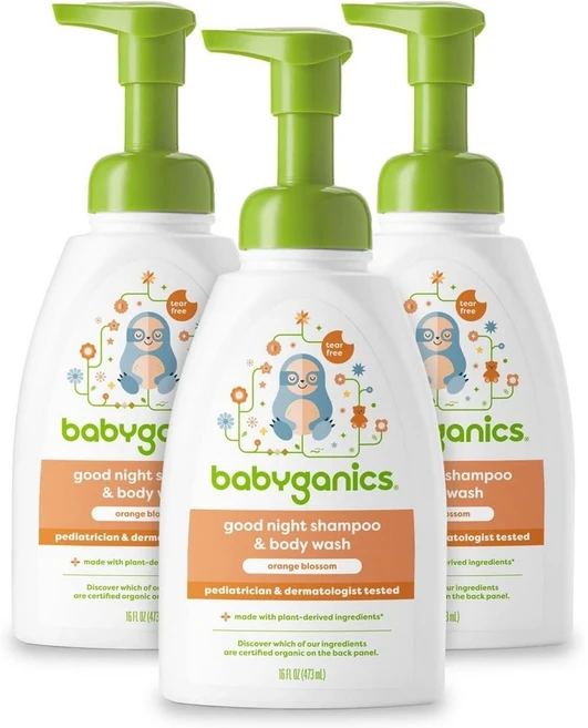 BabyGanics 샴푸 바디워시 오렌지향 미국 직배송 473ml 3개 - 쿠팡