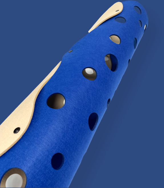 캣튜디오 고양이터널 숨숨집 캣터널 펠트 치즈 터널 대형(XL), 1개, 다크블루베리 (네이비/브라운), XL