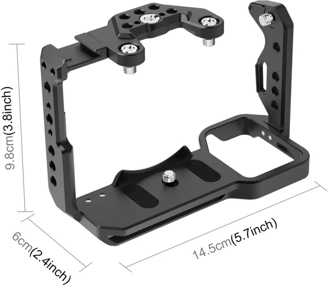 NOTA 슬라이더가있는 소니 카메라 메탈 케이지 안정기 조작 용 Sony ILMEFX30 / FX3 PULUZ 비디오