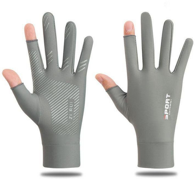수영 다이빙 보호 서핑 장갑 내마모성 비 슬립 여성용 얇은 스노클링 수중장비 다이빙장갑, M, 그레이 - 두 손가락 오픈