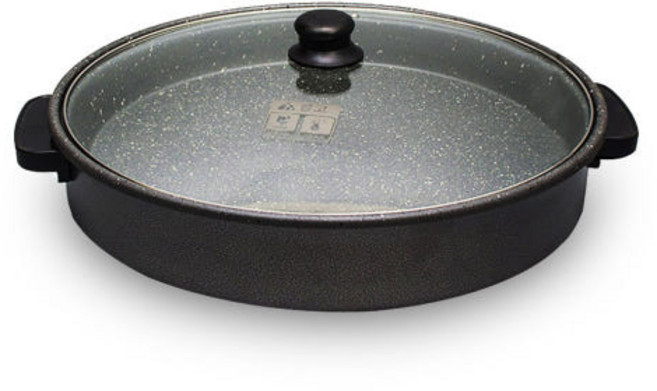 (SH) 대원 큰집피자팬 DW-1530 전기프라이팬 잔치팬 스톤코팅 국산