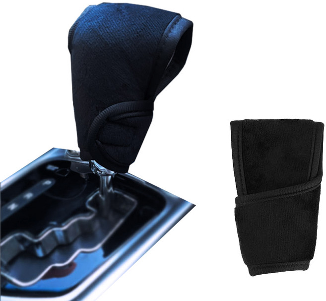 자동차 기어 커버 기어봉 차량용 오토기어 노브 커버 실내 용품 인테리어 소품, 기어커버, 1개, 블랙