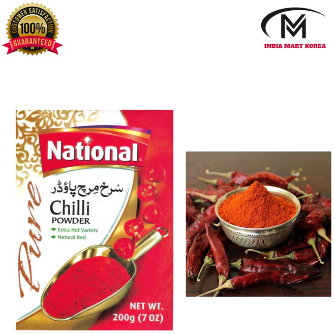 National chilli powder 고춧가루 LAL MIRCH POWDER, 200g, 1개
