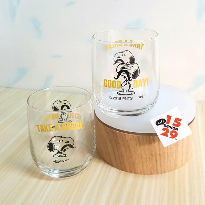 Peanuts 史努比玻璃杯, 1個