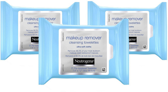 뉴트로지나 메이크업 리무버 클렌징 타월렛, 63개
