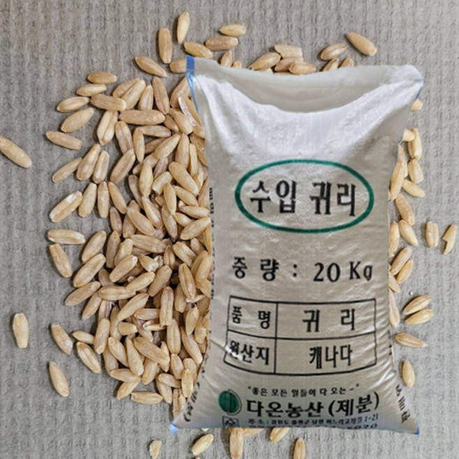[다온농산] 수입 <국내도정> 캐나다산 귀리쌀 -20Kg- 대용량, 1개