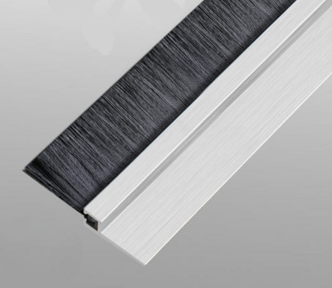 알루미늄 수입 모헤어 도어씰 100mm (1M) 하단바람막이 벌레막이 틈새막이 외풍차단 틈막이 강화도어 목문 유리문 자동문 공장 작업장문, 1개