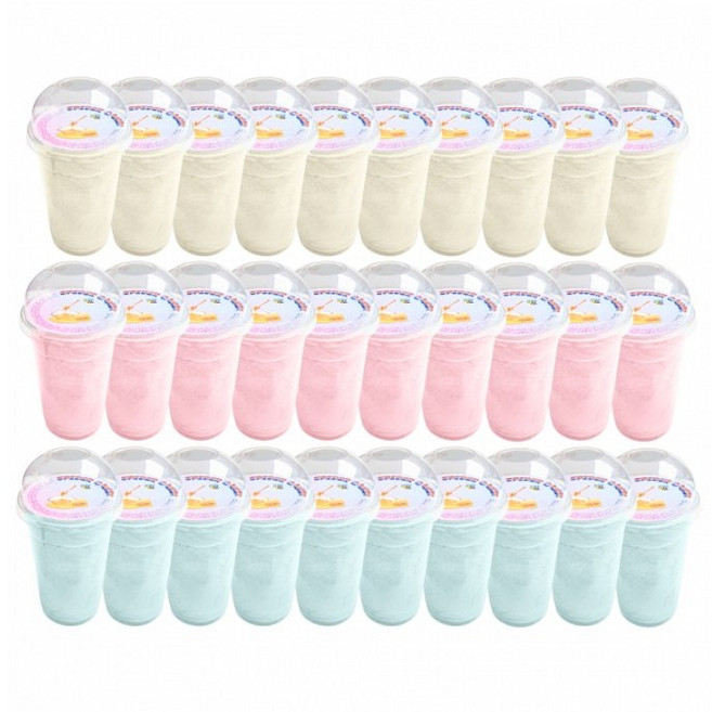 국내산 벌꿀 솜사탕 허니스파이더 캔디 컵 (핑크+블루), 10g, 40개