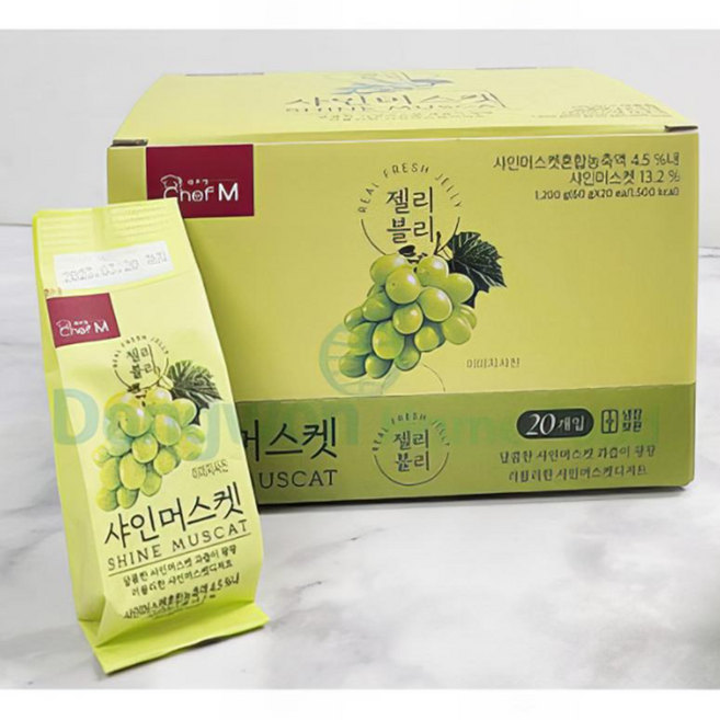 MDS 젤리블리 샤인머스켓 60g 20개입 BOX, 20개