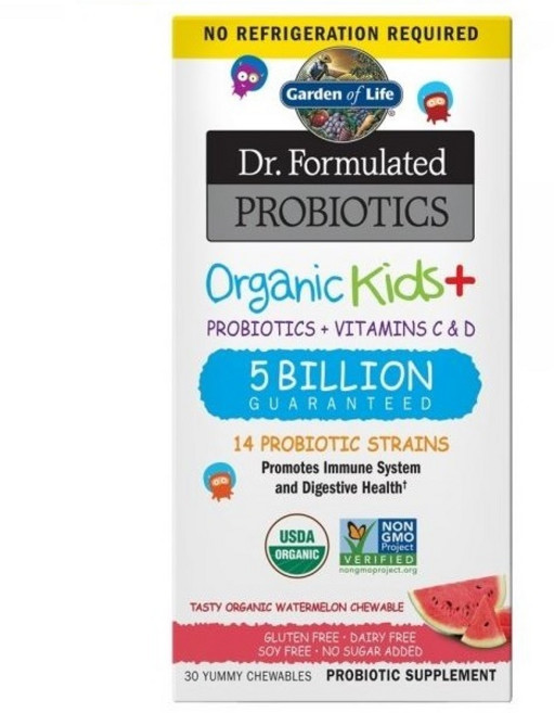 가든오브라이프 프로바이오틱스 오가닉 키즈 50억 30츄러블, 30정, 1개