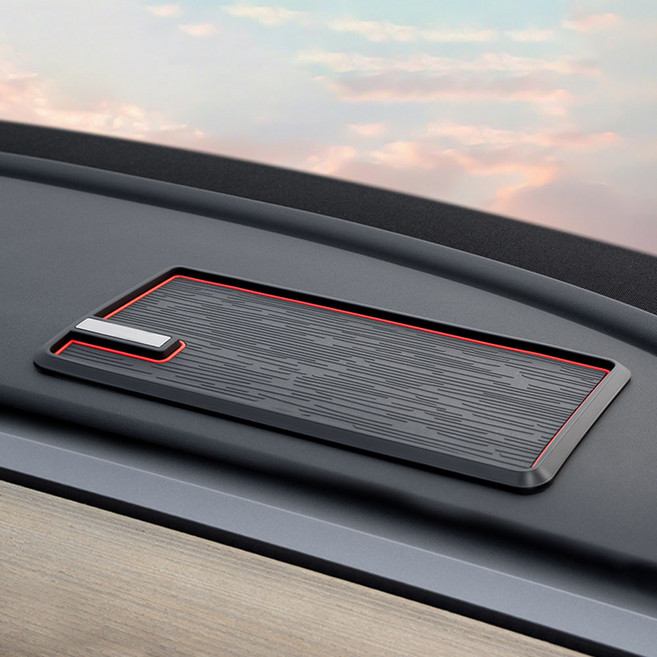 탄탄한 차량용 미끄럼방지 커버형 패드, 사각 나무결 패드, 1개