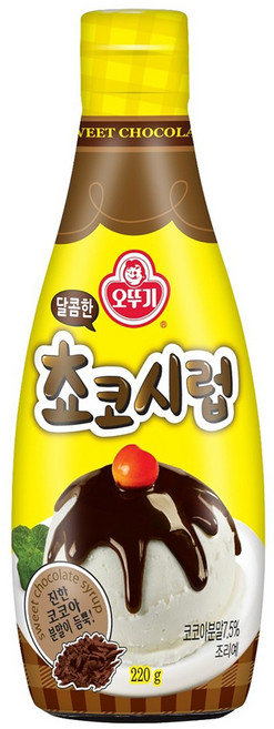오뚜기 달콤한쵸코시럽, 220g, 1개