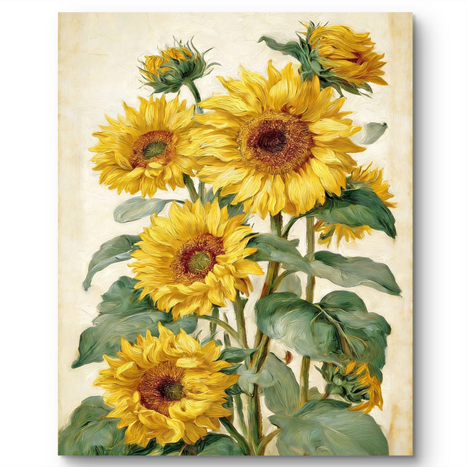 서은이네 캔버스형 보석십자수 DIY 구슬 비즈 십자수 액자형 40x50cm, 1세트, WH05