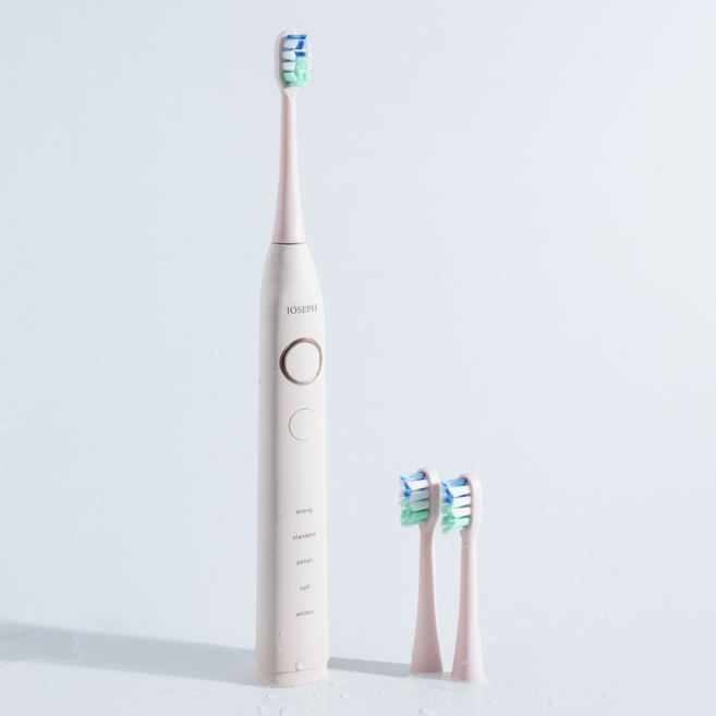 조셉드림 플라그제로 바스법 음파 전동칫솔 세트, 1세트, 핑크, JD-ET-01PK