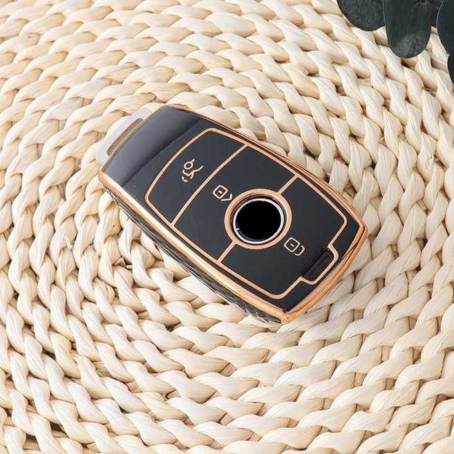 자동차 키 보호 케이스 TPU 소재 자동차 용품 메르세데스 벤츠에 적합 AMG GLC GLE GLA GLB C300, 금흑