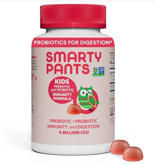 스마티팬츠 키즈 프리바이오틱 & 프로바이오틱 이뮨 포뮬러 딸기 크림 20억 구미젤리 60개, 상세참조, 60정, 1개 - 쿠팡