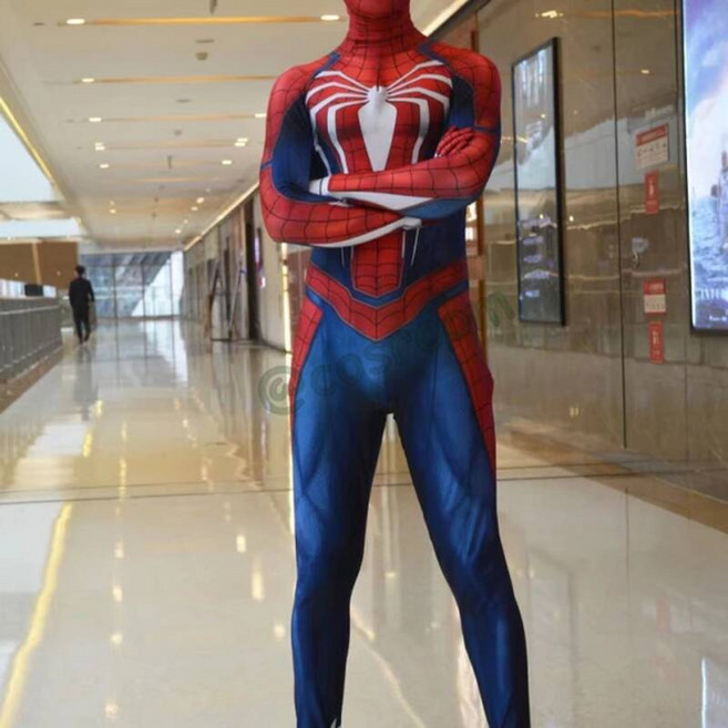 할로윈 코스프레 코스튬 옷 의상 게임 PS4 스파이더 맨 슈퍼 히어로 젠타이 슈트 어린이/성인/남성용 전신 점프