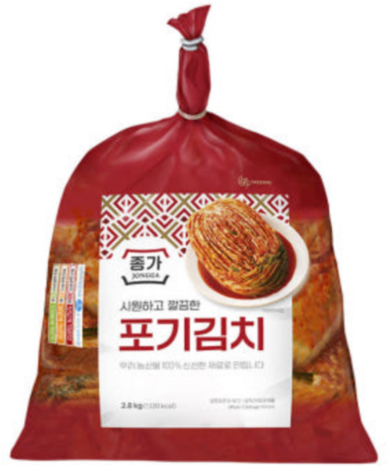 [종가] 시원깔끔한 포기김치2.8kg, 2.8kg, 1개