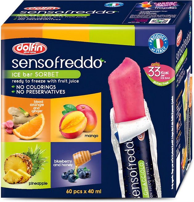 돌핀 센소프레도 얼려먹는 아이스바, 2.4L, 1개