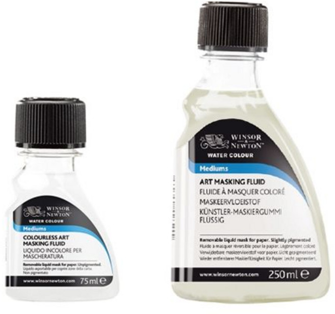 윈저앤뉴튼 마스킹액 플루이드 75ml 250ml 수채화 보조제, 1개
