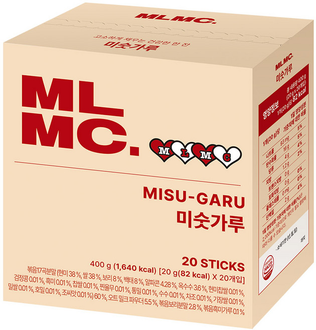 MLMC 미숫가루 스틱, 20개, 20g