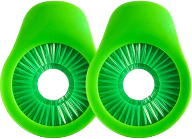 Mirsh 다용도 야채 클리너 브러쉬 세척솔, 2개, 그린