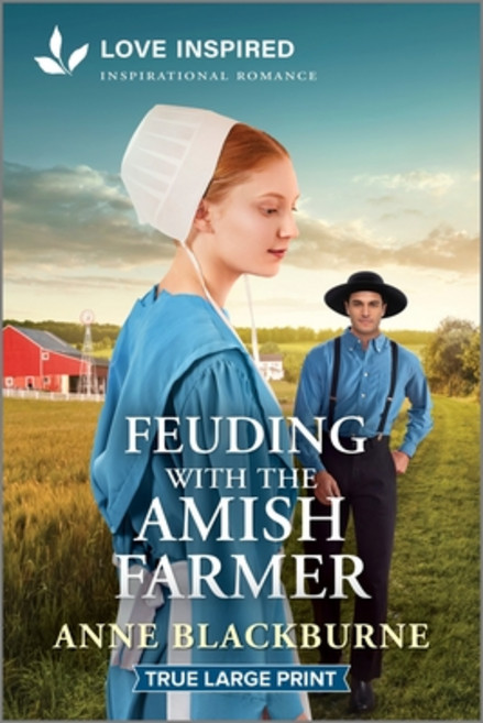 (外文書)Feuding with the Amish Farmer: An Uplifting Inspirational Romance Paperback, Love Inspired True Large Print, English