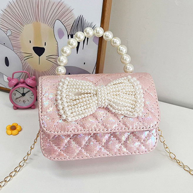 로드제 여아 러블리 진주 리본 가방