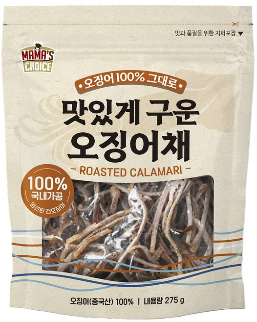 마마스초이스 코스트코 마마스초이스 구운오징어채 275g, 1개