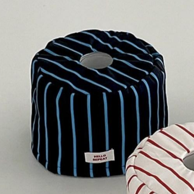 앤유 모던 미드센추리 스트라이프 두루마리 휴지 케이스, 옵션선택, 블루