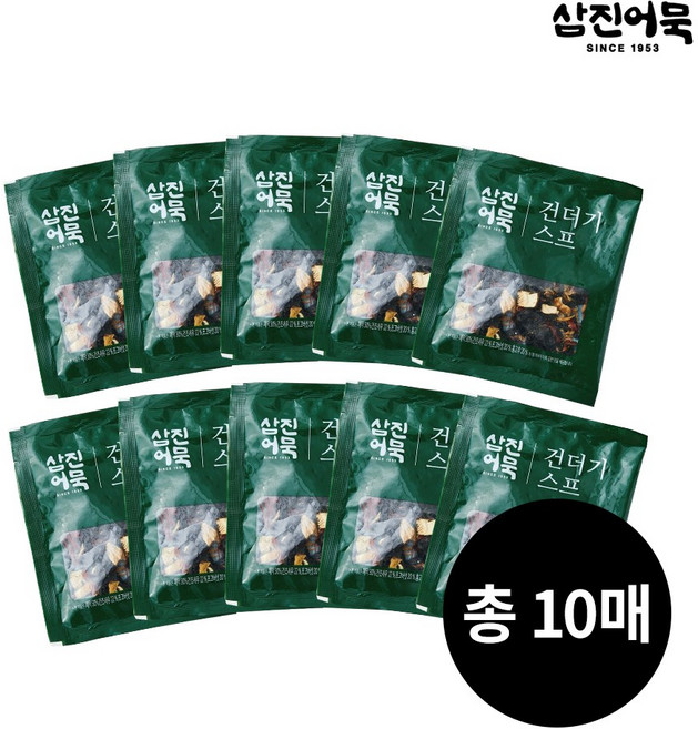 [삼진어묵] 건더기스프 3g 10매, 30g, 1개
