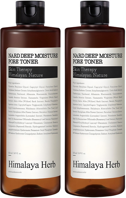 나드 딥 모이스쳐 모공 토너, 500ml, 2개