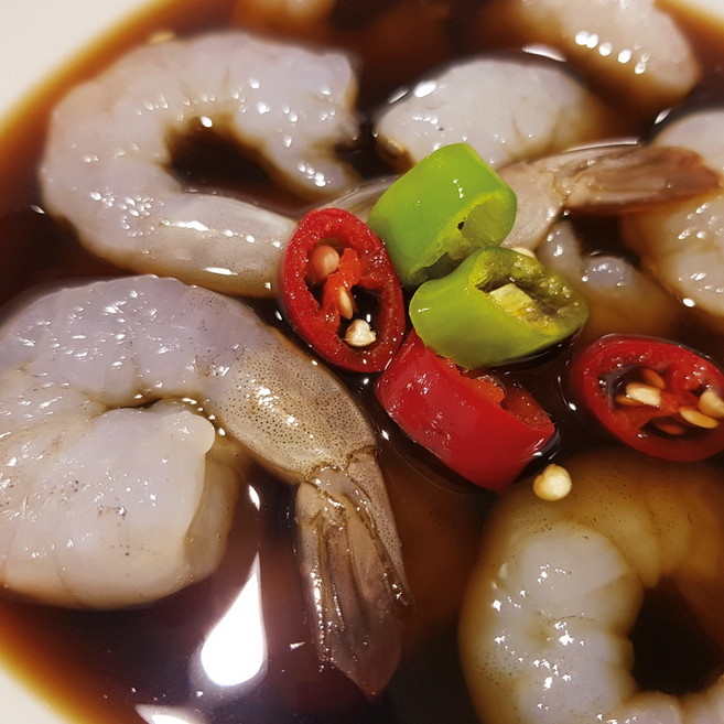 국내산 30년 전통 통영 수제 순살 간장새우장 매콤새우장, 300g, 1개, 매콤순살새우장