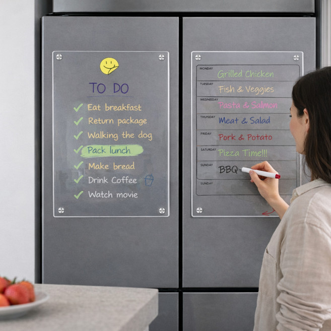 워라플 냉장고 아크릴 자석 스케쥴 메모판