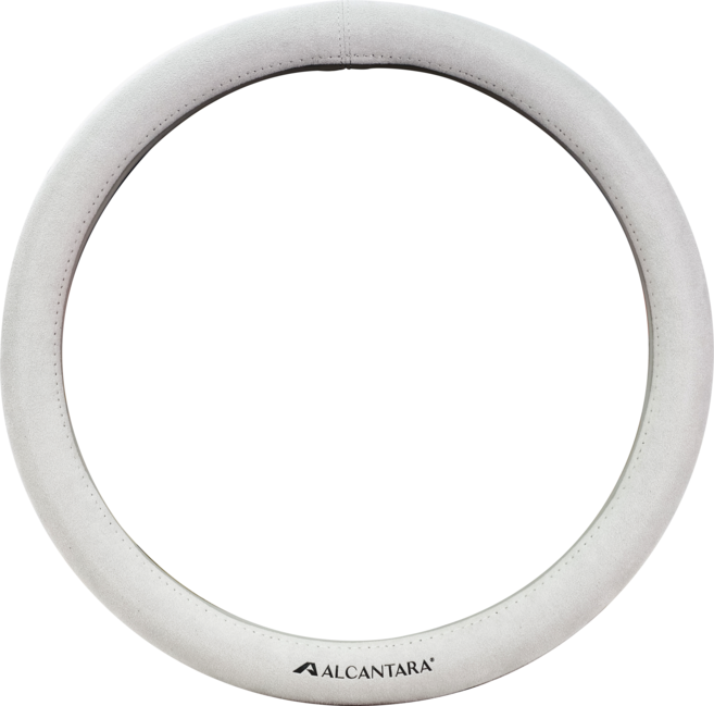 이지스 자동차 핸들커버 프리미엄 알칸타라+가죽 투톤, 웜그레이