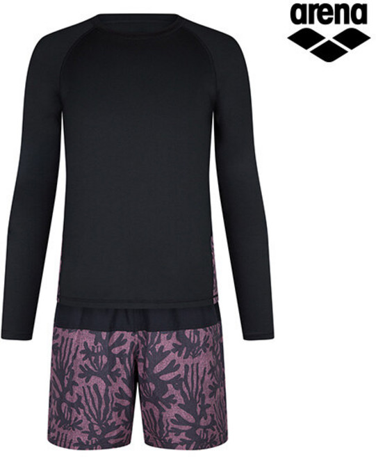 아레나 아레나 미스틱 레저 래쉬가드 세트 A3BM1PC01BLK