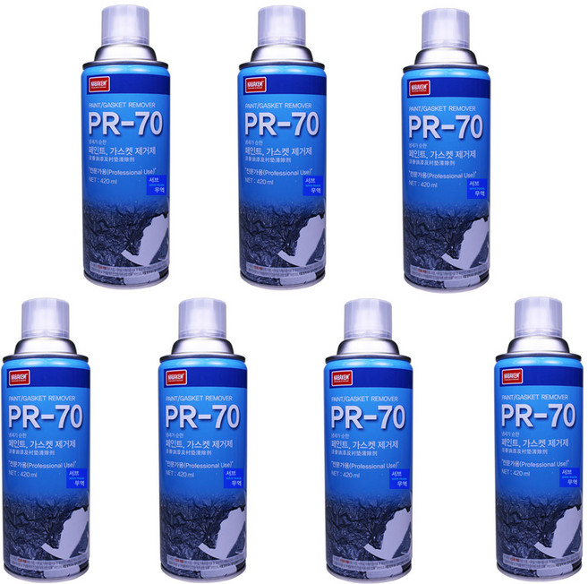 페인트 리무버 제거제 스프레이, 7개, 420g, 클리어