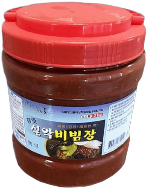 설악 비빔 국수 양념장 골뱅이무침 냉면 비빔장 쫄면 양념장 2kg 대용량, 1개